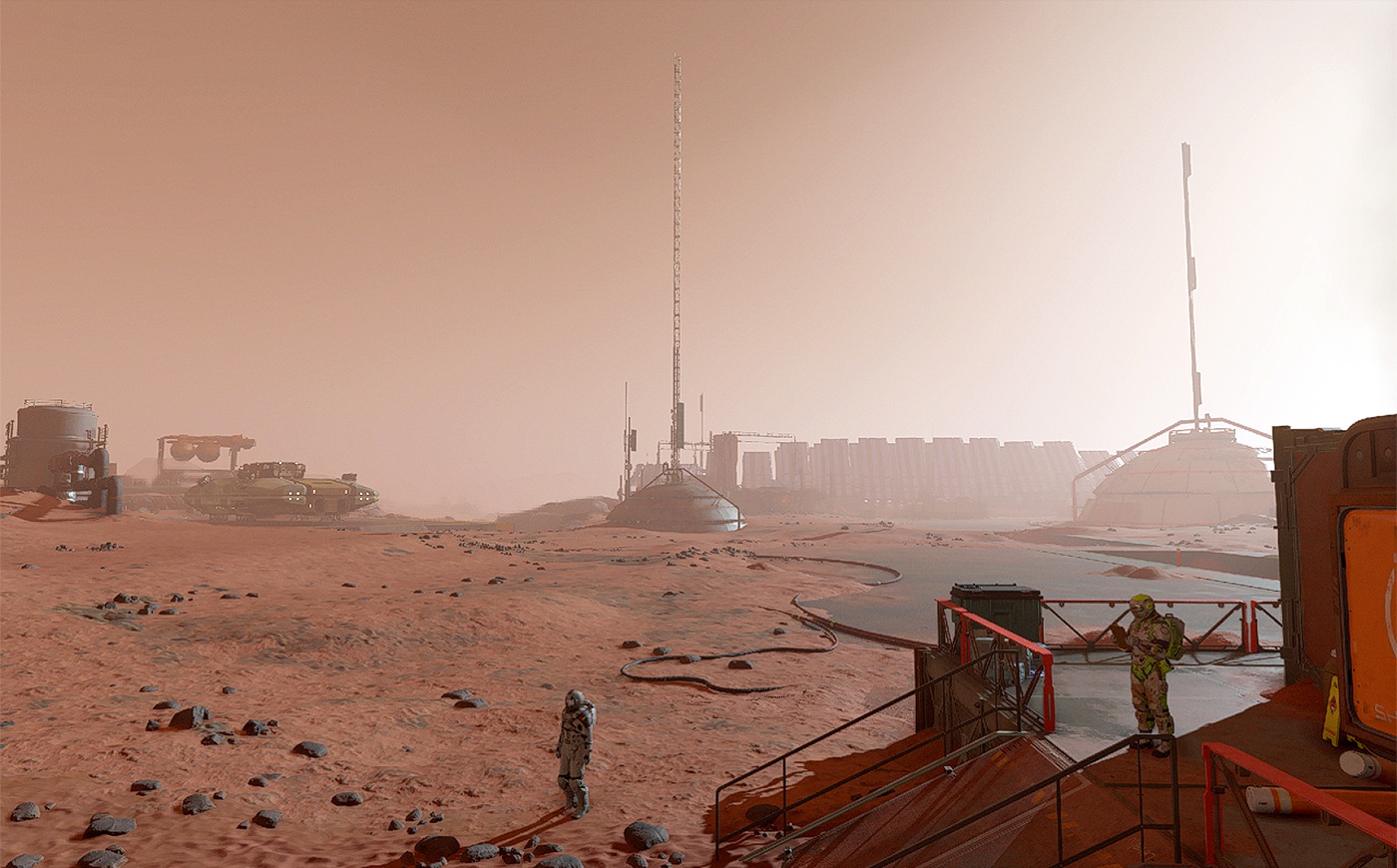 Cydonia - the Martian city from the video game Starfield